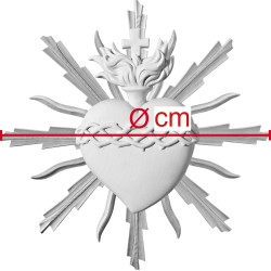 Sacrado Corazón de Jesús con aureola